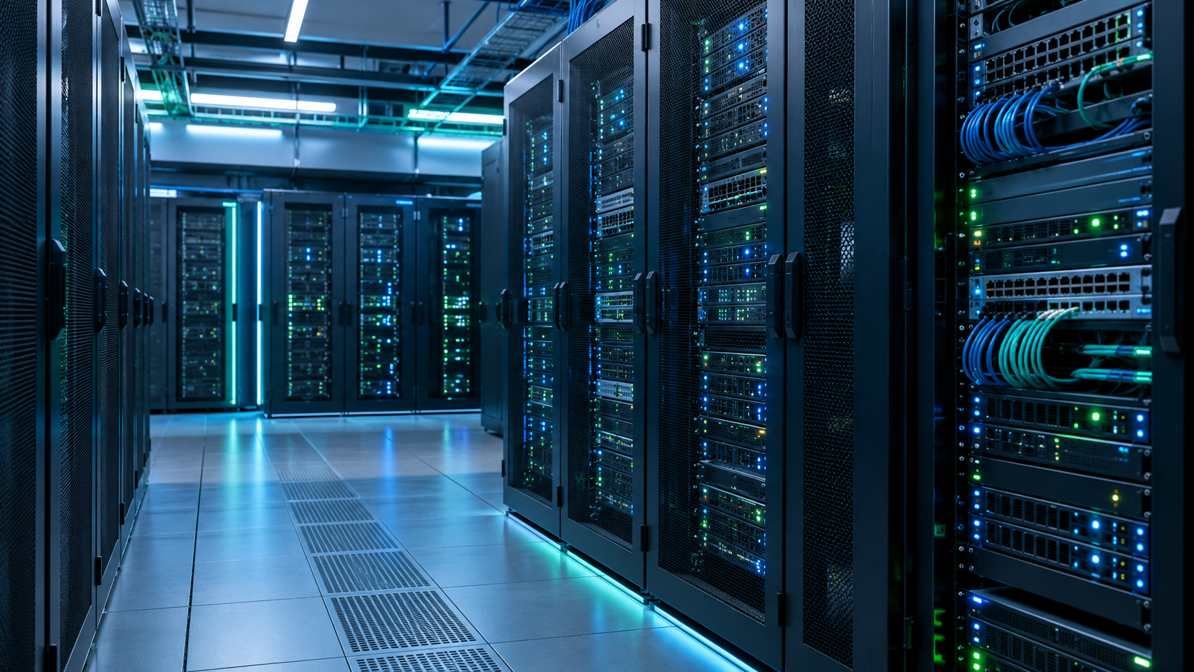 Modern server room